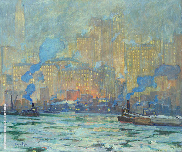 Afterglow by Jonas Lie | Oil Painting Reproduction