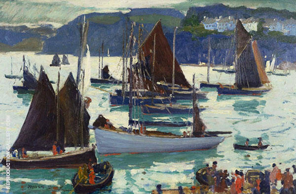 Morning Douarnenez by Jonas Lie | Oil Painting Reproduction