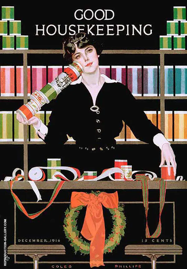 Gift Wrapping 1916 By Coles Phillips