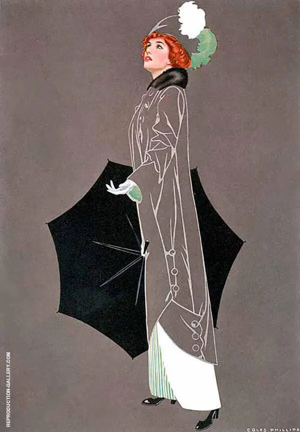 Print Based on Good Housekeeping Cover 1913 By Coles Phillips