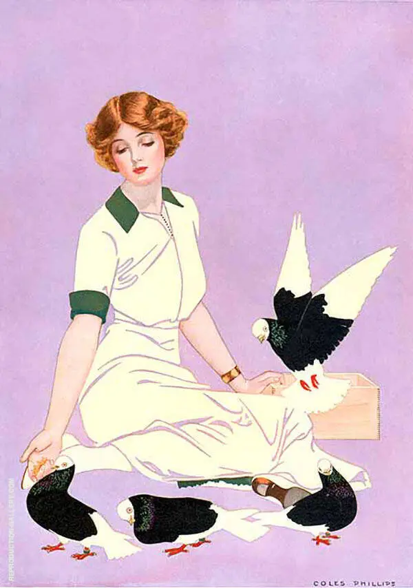 Print Based on Good Housekeeping Cover 1913 II By Coles Phillips