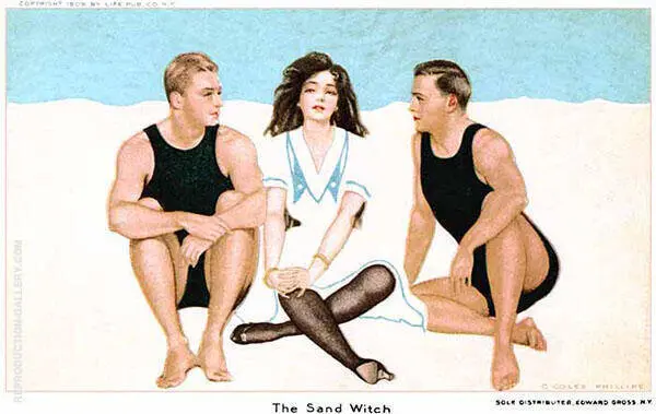 The Sand witch 1909 By Coles Phillips