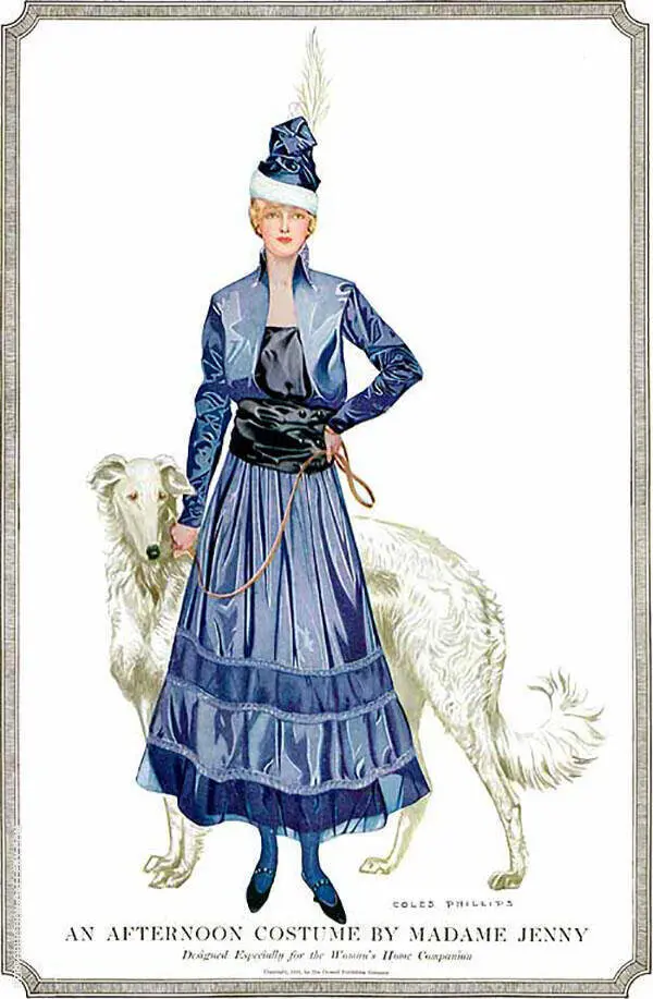 Woman's Home Companion An Afternoon Costume 1915 By Coles Phillips