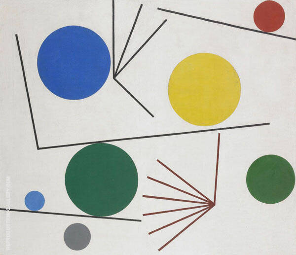 Composition 1931 by Sophie Taeuber-Arp | Oil Painting Reproduction