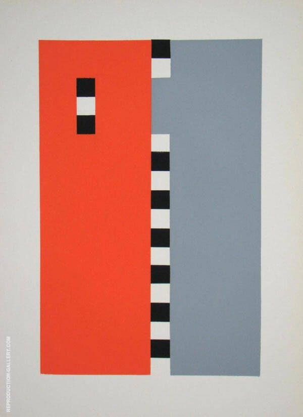 Composition 1958 by Sophie Taeuber-Arp | Oil Painting Reproduction