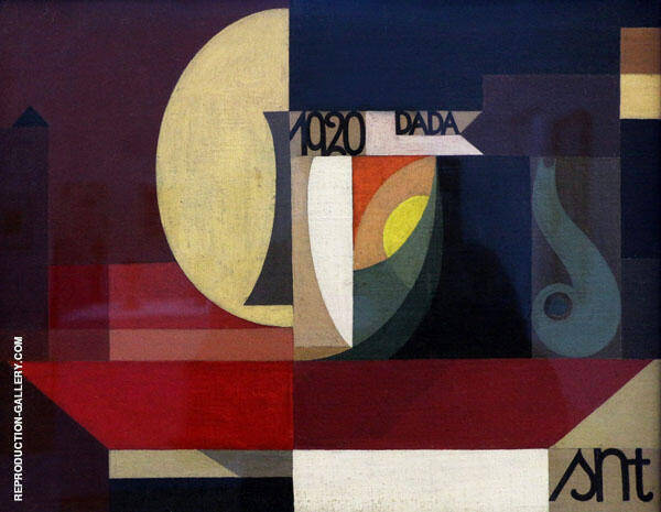 Composition Dada 1920 by Sophie Taeuber-Arp | Oil Painting Reproduction
