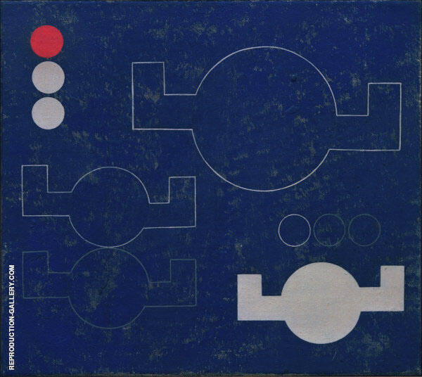 Composition with Circles by Sophie Taeuber-Arp | Oil Painting Reproduction
