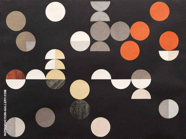 Composition with Circles and Semi Circles 1938 | Oil Painting Reproduction