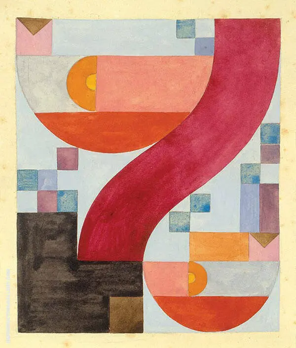 Diverse Elements 1918 By Sophie Taeuber Arp