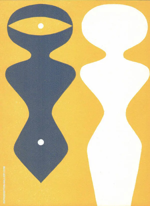 Positive and Negative Figures By Sophie Taeuber Arp