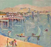 Beach Lagoon 1936 By Selden Connor Gile