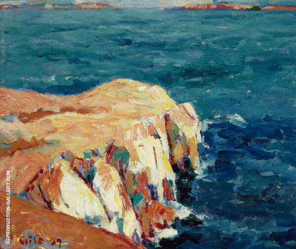 Belvedere Cove Looking Through Raccoon Straits 1929 By Selden Connor Gile