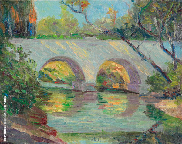 Blue Bridge in Marin by Selden Connor Gile | Oil Painting Reproduction