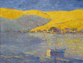 Boats and Yellow Hills By Selden Connor Gile