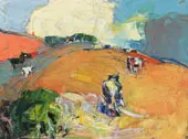 Cows and Pasture By Selden Connor Gile