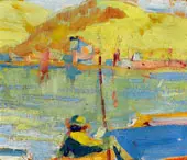 Figure with Red Pole By Selden Connor Gile