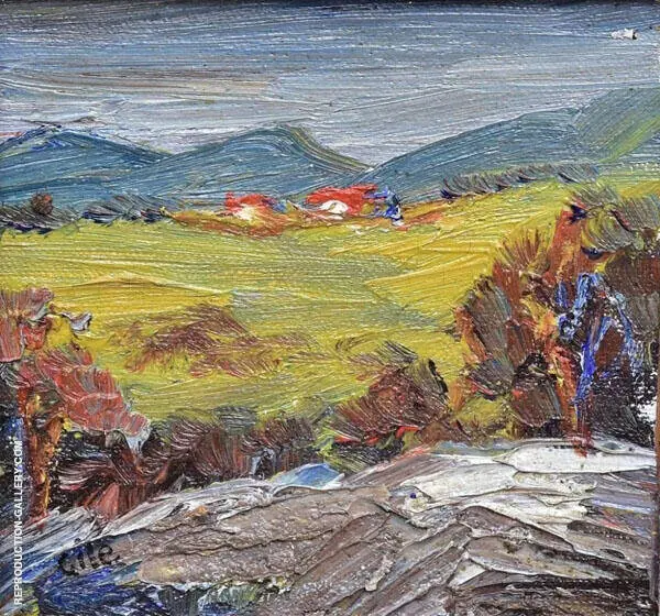 Green and Yellow Landscape By Selden Connor Gile