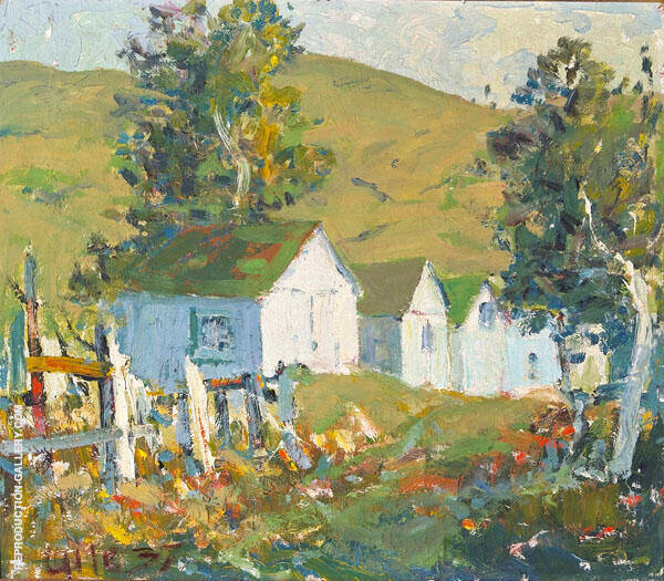 Hillside Homes 1937 by Selden Connor Gile | Oil Painting Reproduction