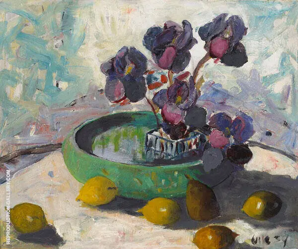 Irises and Fruit 1934 By Selden Connor Gile