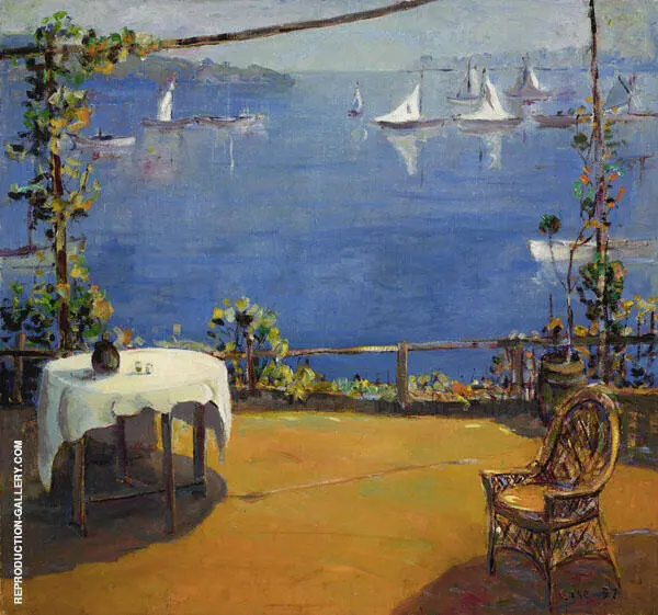 On The Porch By Selden Connor Gile