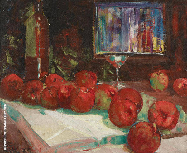 Still Life with Apples by Selden Connor Gile | Oil Painting Reproduction