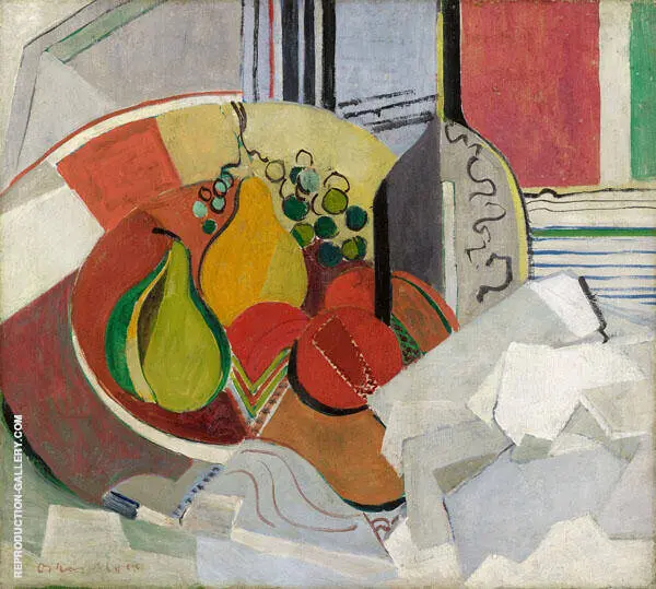 Composition with Fruit By Oskar Moll