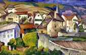 City in Switzerland 1914 By Ilya Mashkov