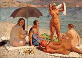 on The Beach Gurzuf By Ilya Mashkov