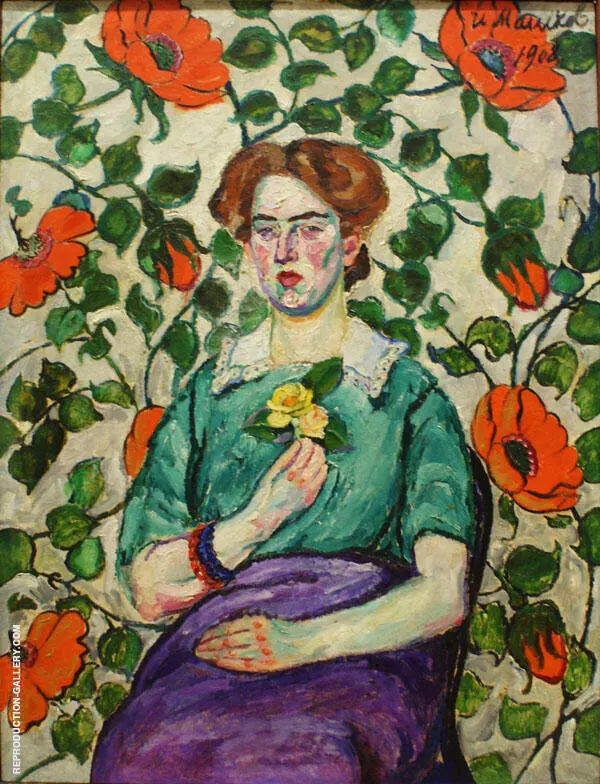 Portrait of a Woman II By Ilya Mashkov