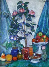 Still Life with Camellias 1915 By Ilya Mashkov