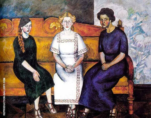 Three Sisters 1911 By Ilya Mashkov
