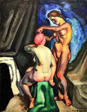 Two Nudes By Ilya Mashkov