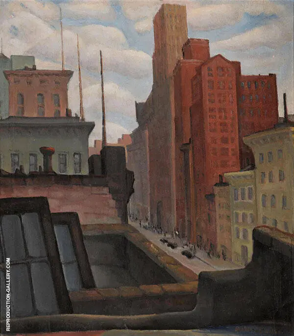 Market Street Rooftops By Rinaldo Cuneo