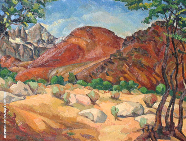 Mt Whitney Alabama Foothills by Rinaldo Cuneo | Oil Painting Reproduction