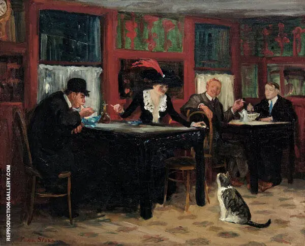 Chinese Restaurant 1909 By John Sloan