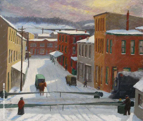 Drifting Snow By John Sloan