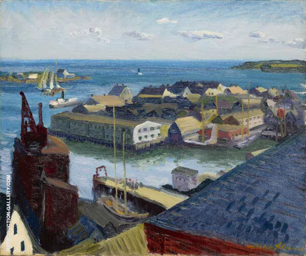 Fishing Port Gloucester 1916 By John Sloan