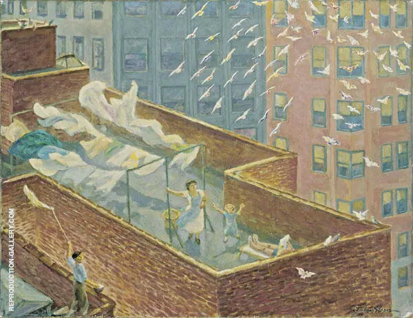 From The Rooftops By John Sloan