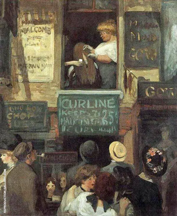 Hairdresser's Window 1907 By John Sloan