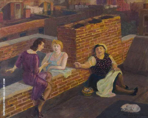 Roof Chats By John Sloan