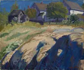 Sun and Shadow in Rocks By John Sloan