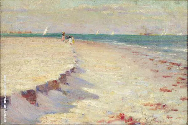 Curve of Beach Atlantic City By Robert Henri