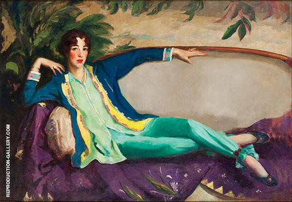 Gertrude Vanderbilt Whitney by Robert Henri | Oil Painting Reproduction