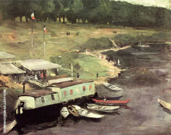 on The Marne 1899 By Robert Henri