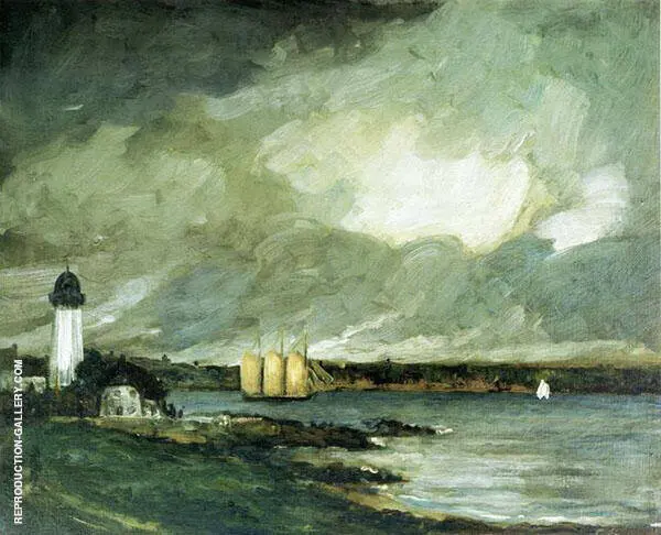 Pequot Light House Connecticut Coast 1902 By Robert Henri
