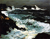 Rough Seas near Lobster Point 1903 By Robert Henri