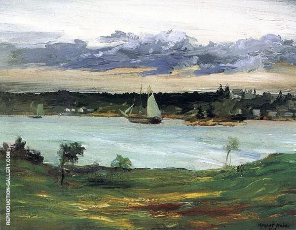 Ship in The Bay 1903 By Robert Henri