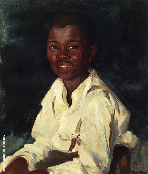Sylvester Smiling 1914 by Robert Henri | Oil Painting Reproduction