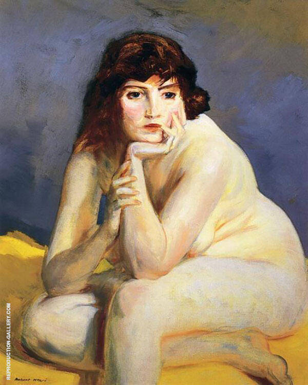The Model Nude 1915 by Robert Henri | Oil Painting Reproduction