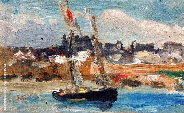 Two Masted Schooner Concarneau 1899 By Robert Henri